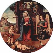 Piero di Cosimo Anbetung des Kindes oil painting reproduction